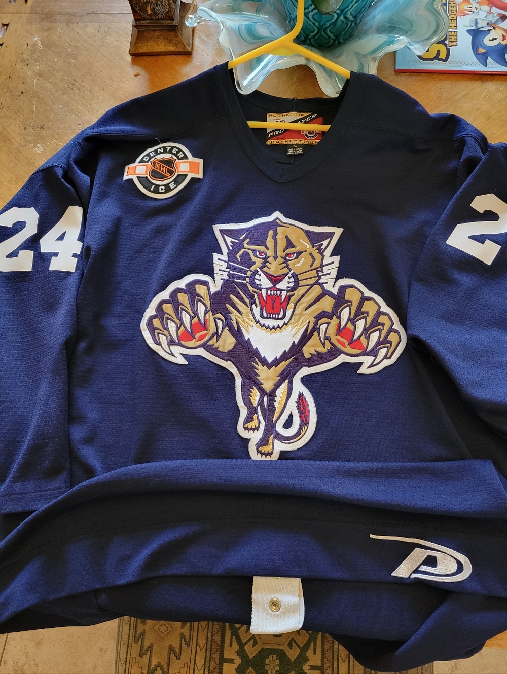 Robert Svehla Defensemen Florida Panthers Game Used Navy Offical Practice Jersey